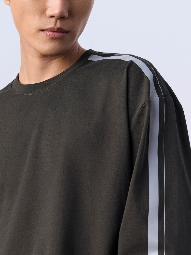 長袖Tシャツ - レーシングストライプ リラックスTシャツ | カルバン