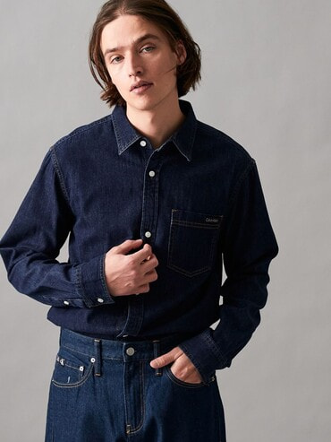 Calvin klein jeans デニムシャツ身幅58