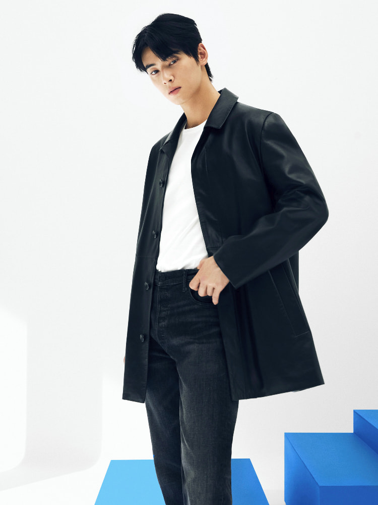 金子綾×uncrave WHITE リバー ジャケットコート uncrave WHITE×スタイリスト金子綾 リバージャケットコート 期間限定