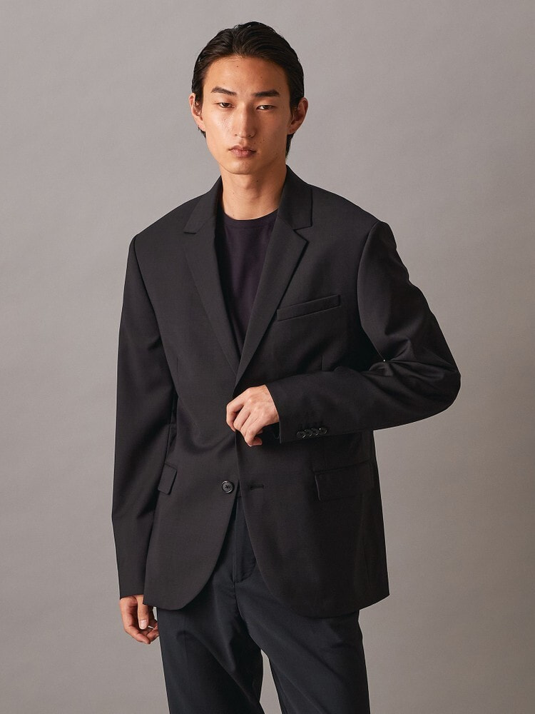 カルバンクライン　ジャケット　ブレザー　スリムシェイプ　XL  黒 ブレザー ‐ スリムブレザー | カルバン・クライン 公式