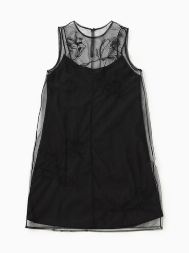カルバン クライン Calvin Klein ☆シフォンフレア袖タイト