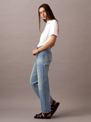 2点以上でさらに10%OFF】[90's Straight]ジーンズ(デニムパンツ