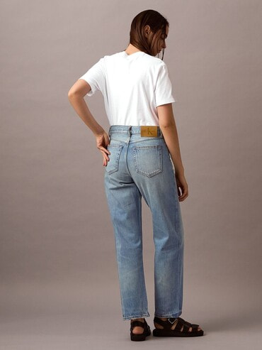 デニム・ジーパン Rabanne Jeans Rabanne Chain-embellished Straight-leg Jeans Denim Paco Rabanne