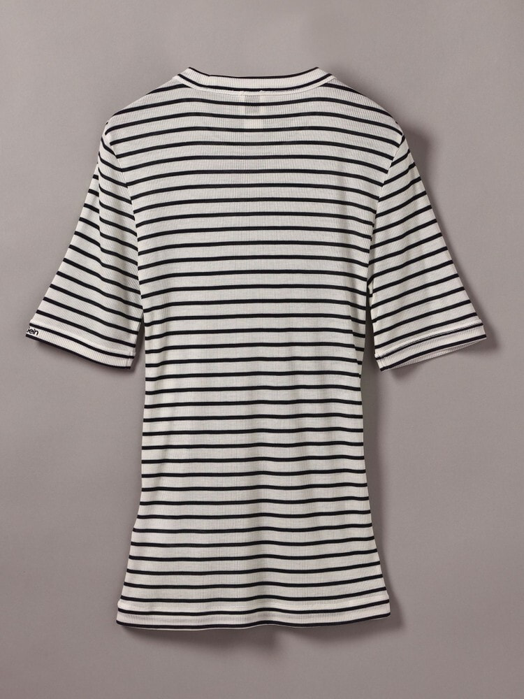 【 】CK Jeans シルクリブスリムTシャツ◆送料無料◆ 2点以上でさらに10%OFF】Tシャツ - シルクリブスリムTシャツ
