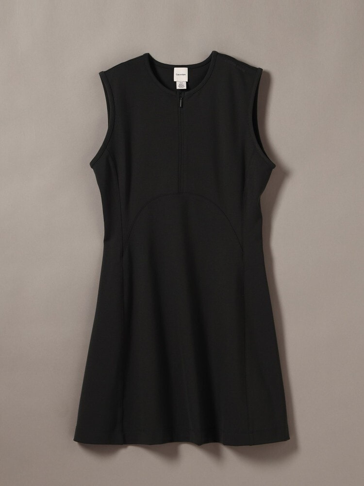 2点以上でさらに10%OFF】ワンピース - ネックジップノースリーブ