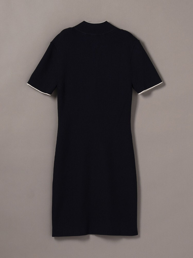 ワンピース - ハーフジップタイトミニワンピース | カルバン