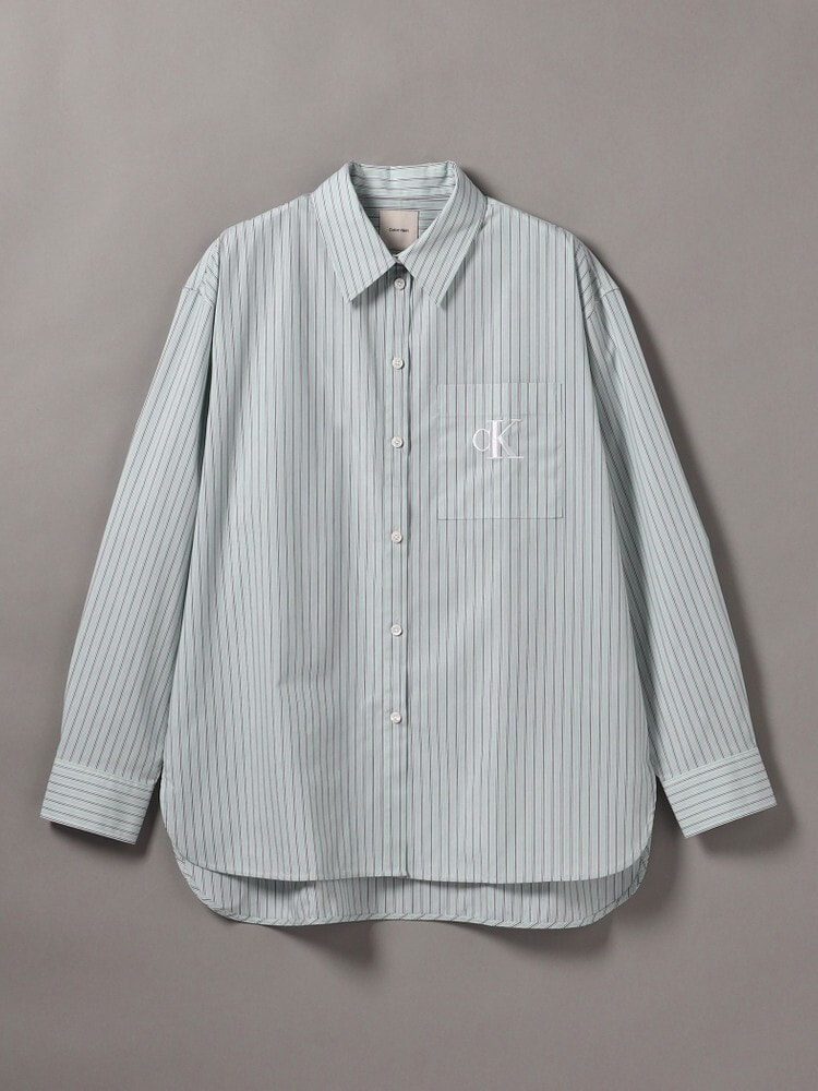 Interbreed ストライプシャツ Lサイズ オーバーサイズ ストライプ シャツ #_（シャツ/ブラウス）｜Port