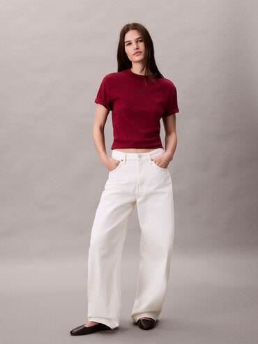  カルバンクライン　y2k クロップド　長袖　モックネック CalvinKlein カルバンクライン y2k クロップド 長袖 モック