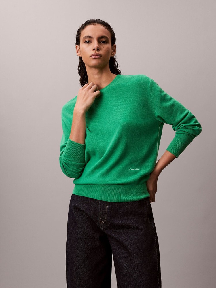 ニット - カシミヤロングスリーブプルオーバー | カルバン・クライン