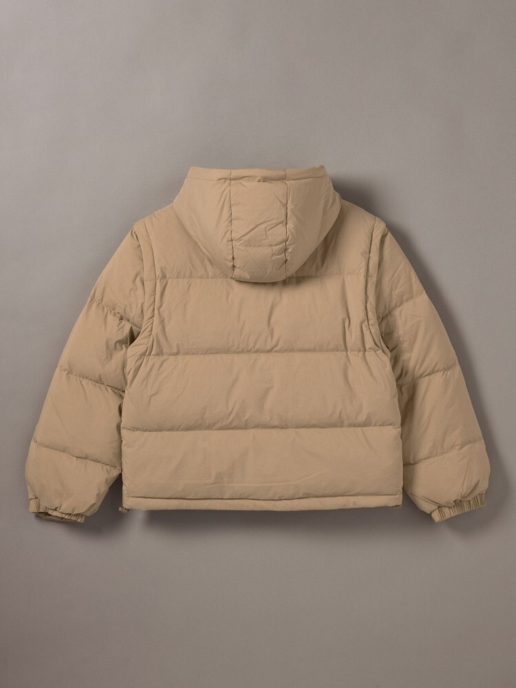 ダウンジャケット - ディタッチャブルスリーブダウンパファー