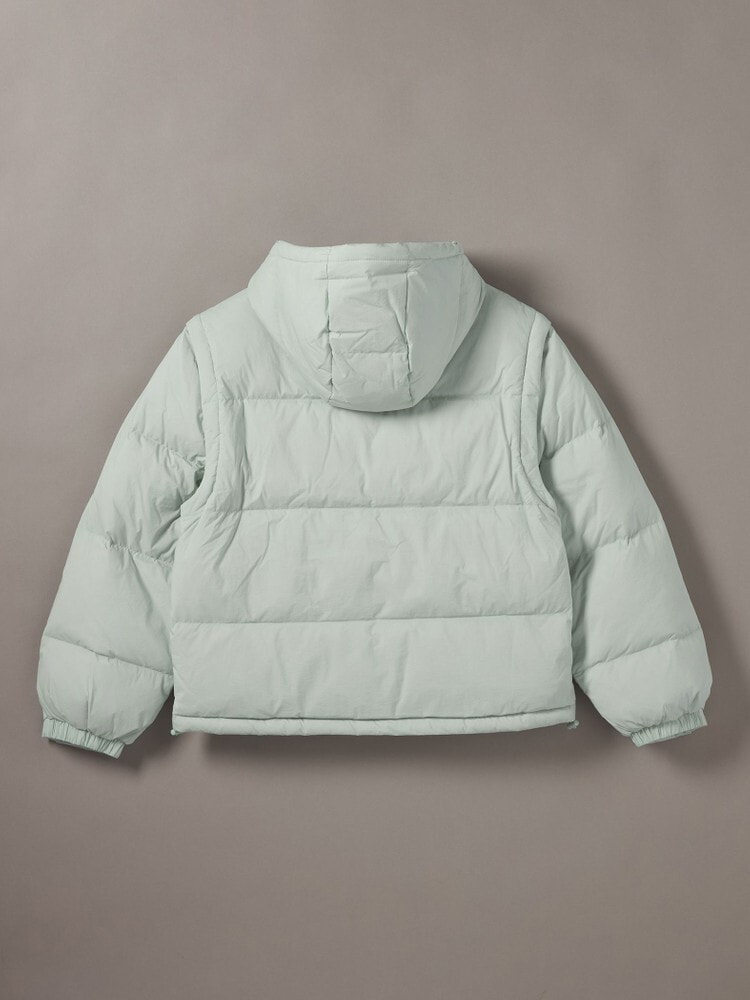 ダウンジャケット - ディタッチャブルスリーブダウンパファー