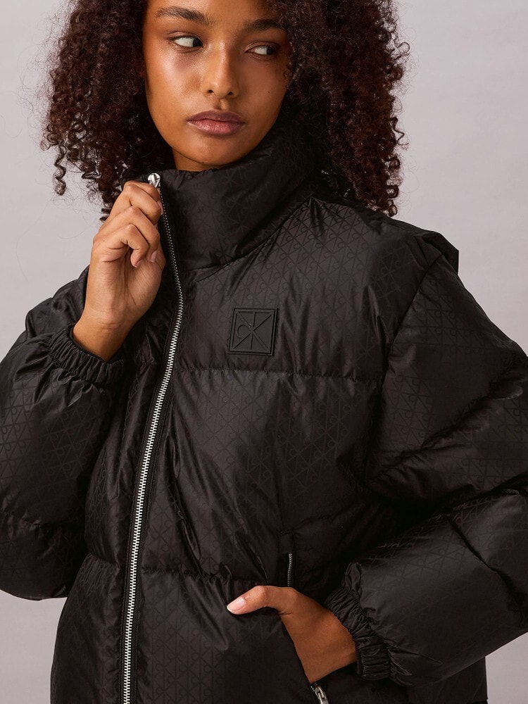 パッファジャケット - ロゴジャカードパッファジャケット | カルバン