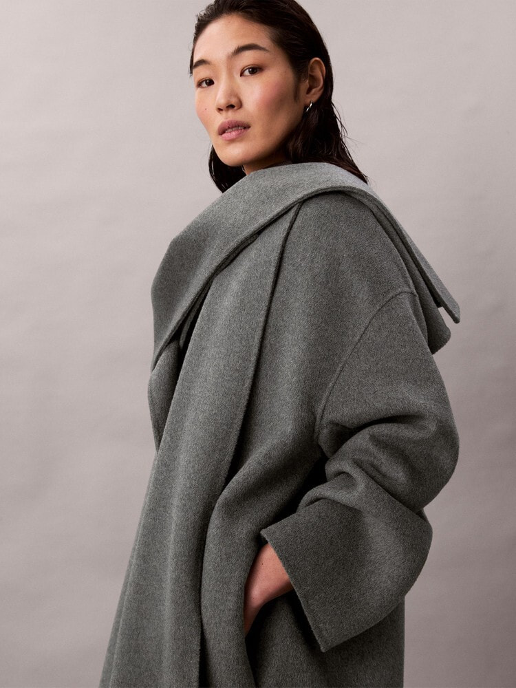 カルバンクライン　CK ウールコート　コート　ハーフコート　古着　ブルゾン Calvin Klein(カルバンクライン) / ハーフコート/ブルゾン/L