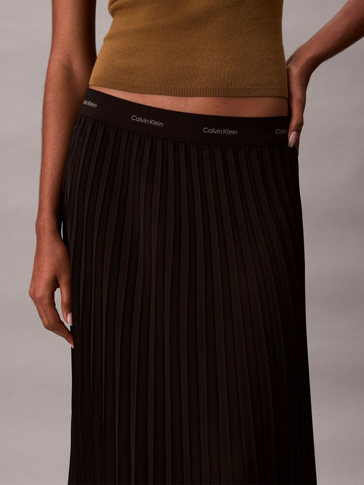 『 』カルバンクライン (36) 総柄ロングスカート Calvin Klein (カルバンクライン) Calvin Klein jeans センター