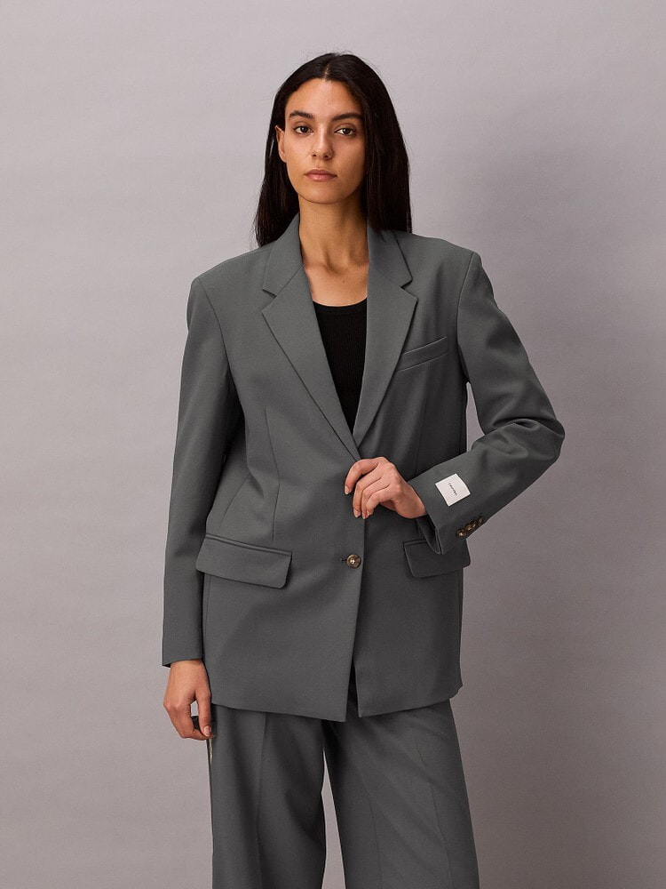 カルバンクライン 大きめサイズ 立ち襟 ウールコート 2L カルバンクライン 大きめサイズ 立ち襟 ウールコート 2L