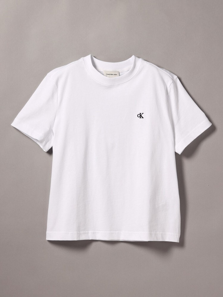 tシャツ  （カルバンクライン）ショートスリーブアーカイブロゴクルーネックTシャツ レディース Tシャツ - ショートスリーブアーカイブロゴクルーネックTシャツ