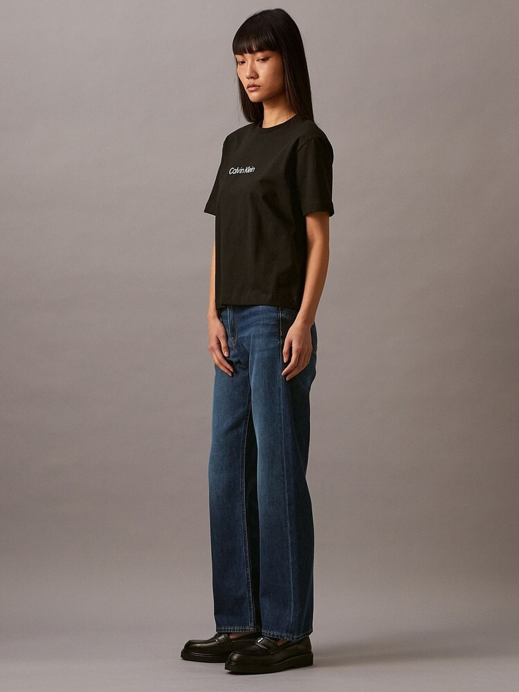 Tシャツ - ショートスリーブリラックススタンダードロゴクルーネックTシャツ 7