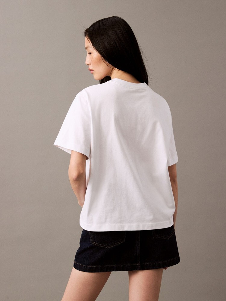 Tシャツ - ショートスリーブリラックススタンダードロゴクルーネックTシャツ 23