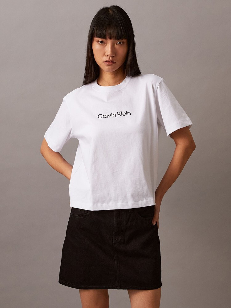 Tシャツ - ショートスリーブリラックススタンダードロゴクルーネックTシャツ 26