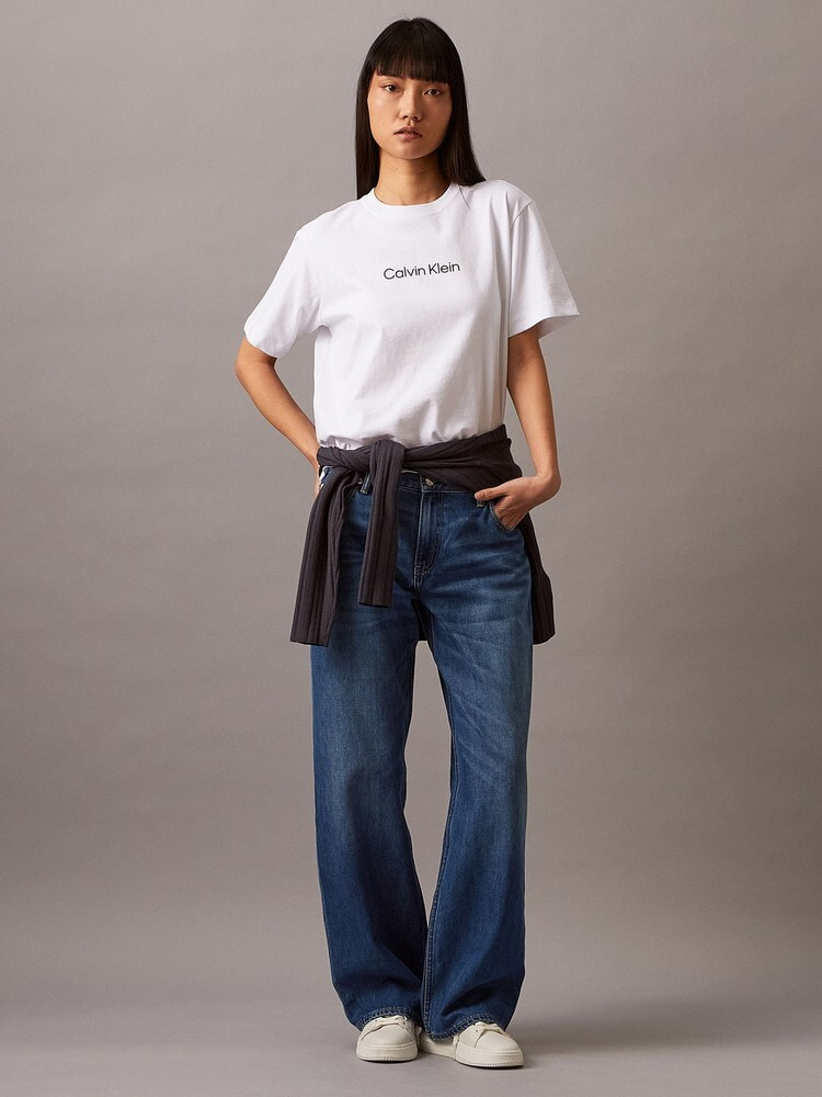 Tシャツ - ショートスリーブリラックススタンダードロゴクルーネックTシャツ 27