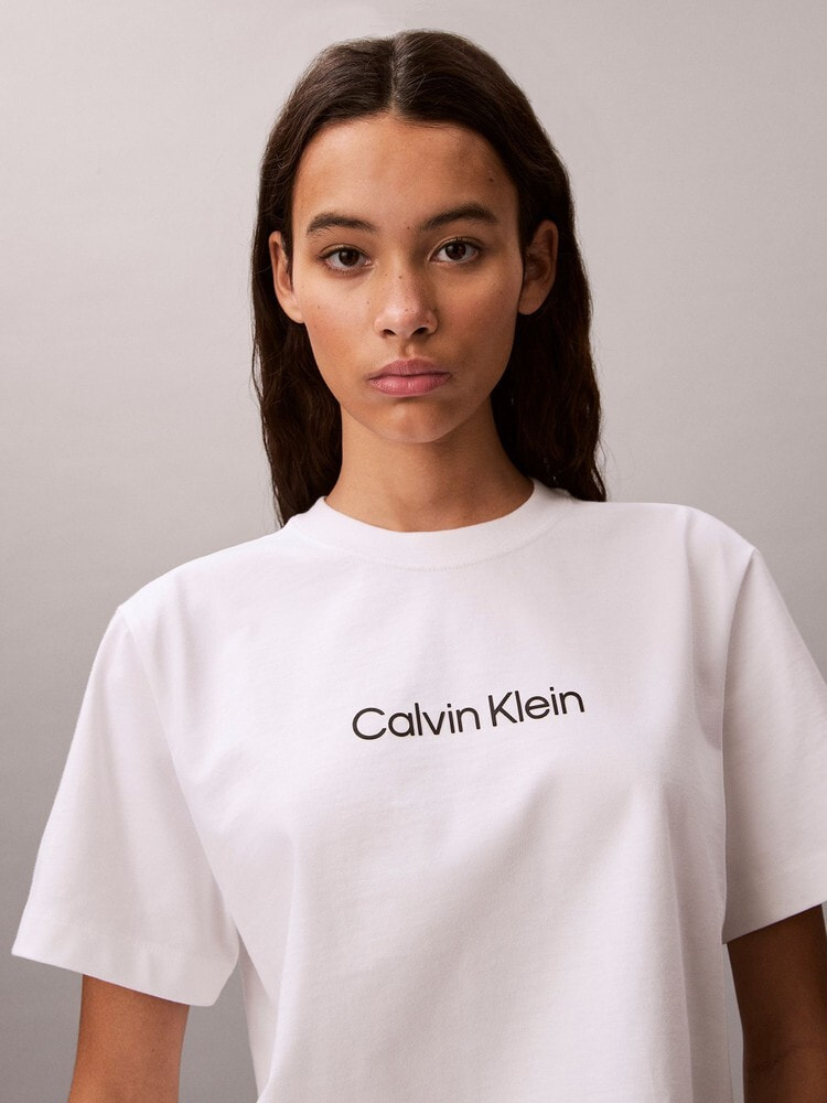 Tシャツ - ショートスリーブリラックススタンダードロゴクルーネックTシャツ 17