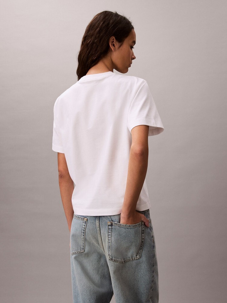 Tシャツ - ショートスリーブリラックススタンダードロゴクルーネックTシャツ 18