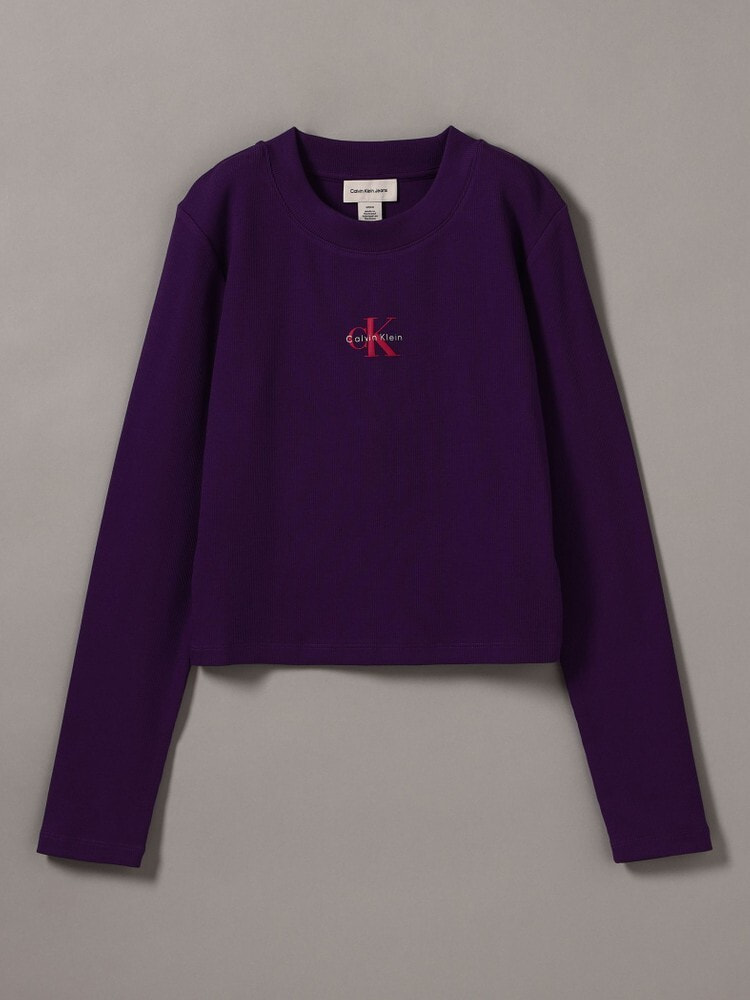 長袖Tシャツ - ロングスリーブモノグラムベビーTシャツ