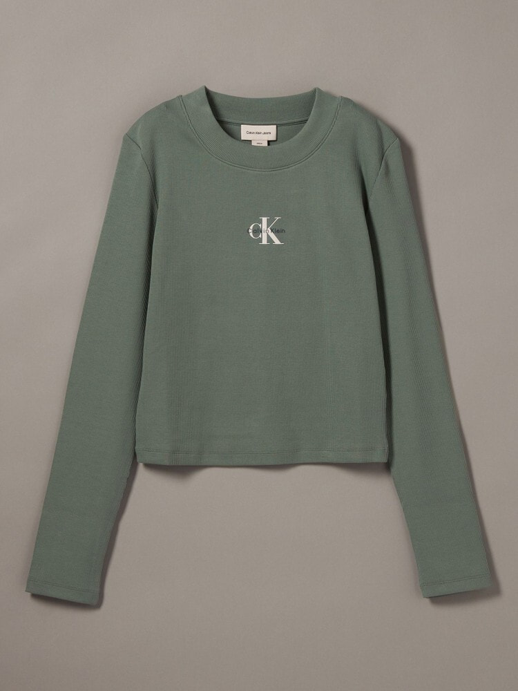 Tシャツ - ロングスリーブモノグラムベビーTシャツ | カルバン