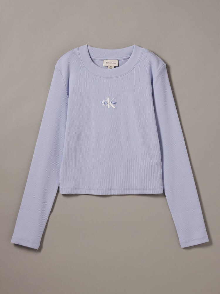 Tシャツ - ロングスリーブモノグラムベビーTシャツ | カルバン