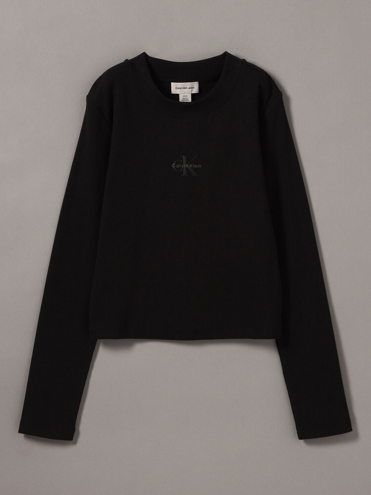 カルバンクライン　ロングスリーブモノグラムベビーTシャツ Calvin Klein tシャツ ロングスリーブモノグラムベビーTシャツ
