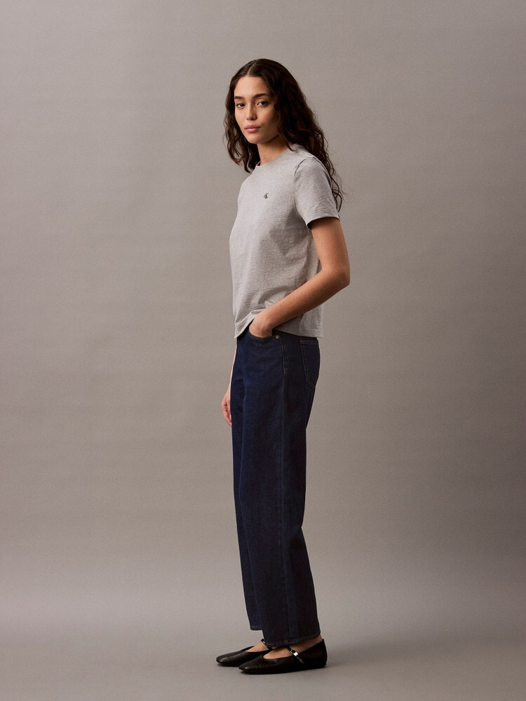 90s Straight]ジーンズ(デニムパンツ) - リネンリラックスストレート