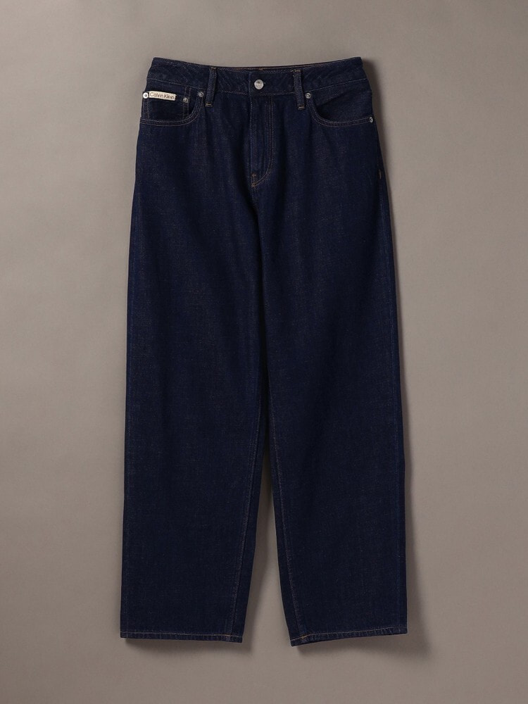 90s Straight]ジーンズ(デニムパンツ) - リネンリラックスストレート