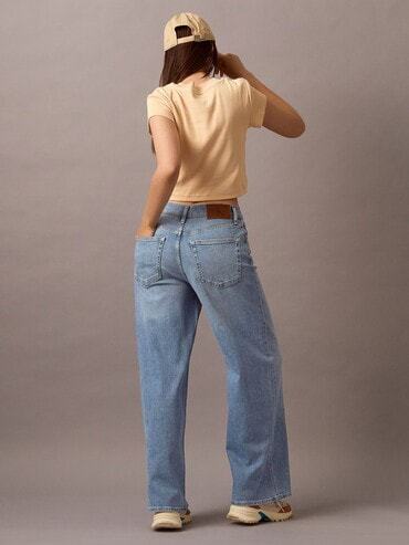 Wide Leg]ジーンズ(デニムパンツ) - ハイライズワイドレッグ