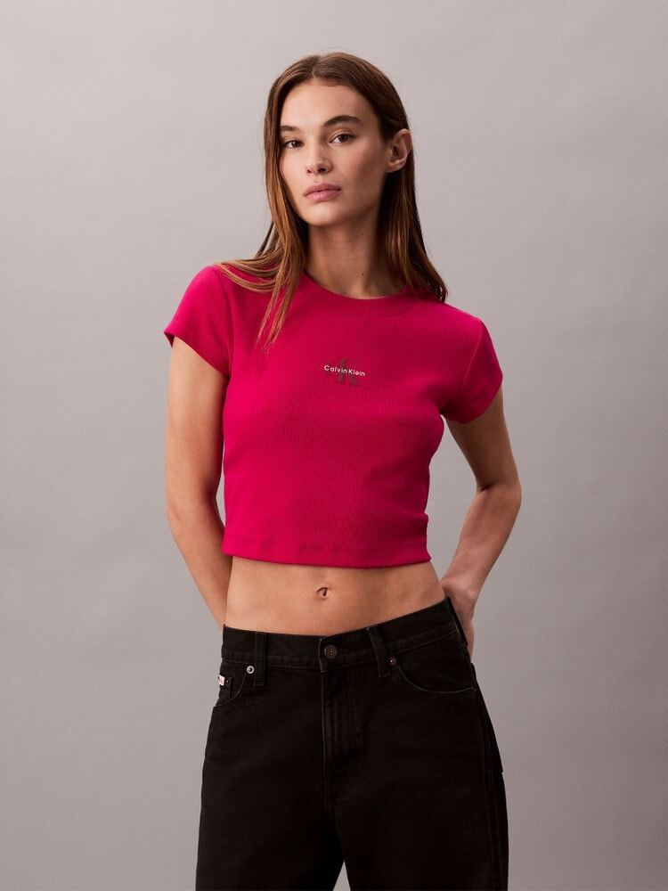 【 】モノグラムベビーTシャツ Tシャツ - モノグラムベビーTシャツ | カルバン・クライン 公式