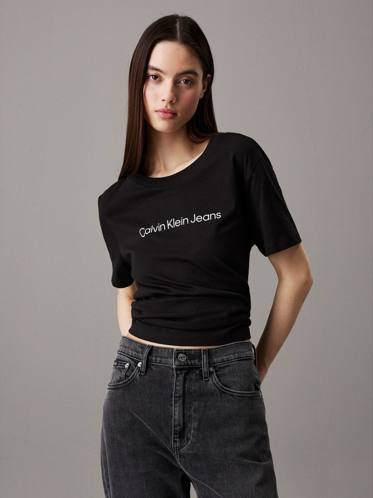 Tシャツ - インスティテューショナルストレートTシャツ