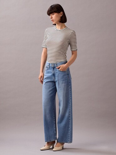 カルバンクライン カーゴワイドレッグフィットジーンズ Wide]ジーンズ(デニムパンツ) - ワイドレッグジーンズ