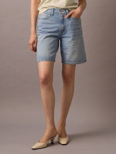 2点以上でさらに10%OFF】デニムショートパンツ - リラックス