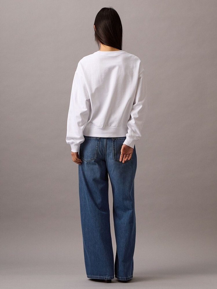 スウェット - ロングスリーブモノグラムロゴフレンチテリースウェット