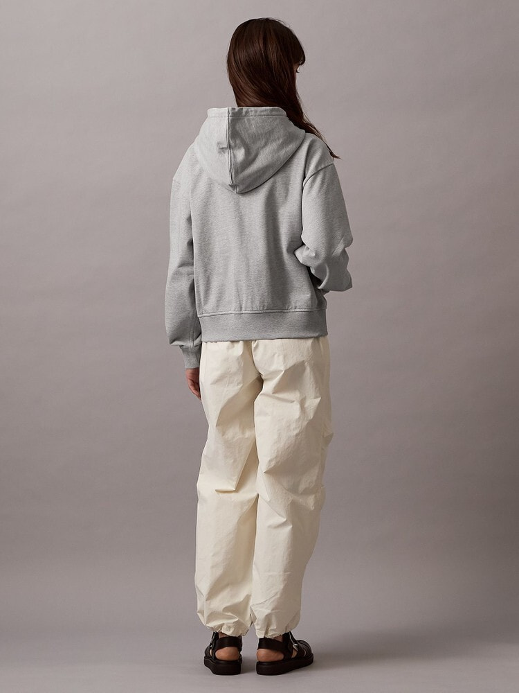 パーカー - モノグラムロゴフレンチテリーフーデッドブルゾン