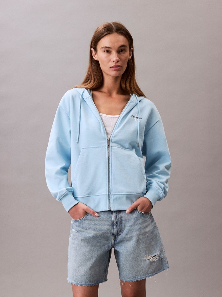   JEANS カルバンクラインジーンズ レディースプルオーバーパーカー J222962 ライトブルー 楽天市場】CALVIN KLEIN JEANS カルバンクラインジーンズ プル