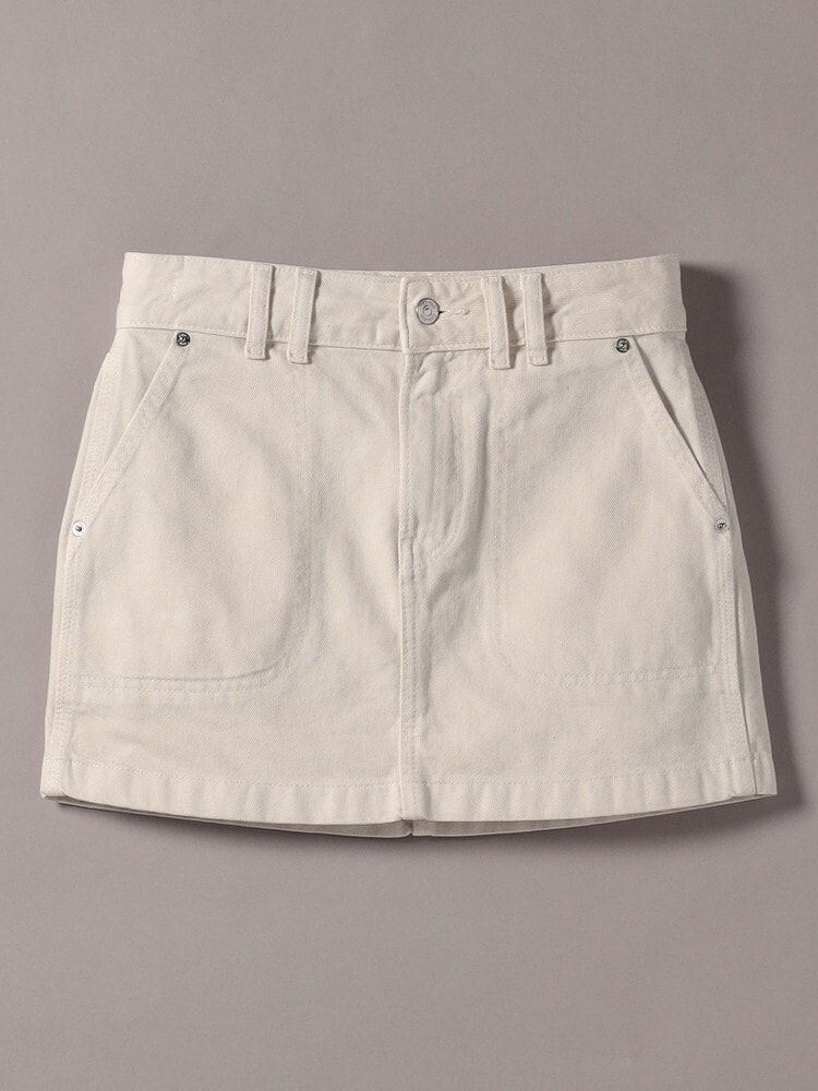 2点以上でさらに10%OFF】ミニスカート(デニムスカート) - デニム