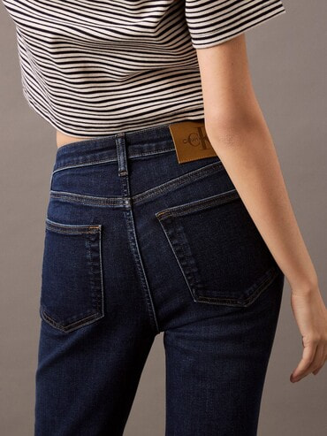 Skinny]ジーンズ(デニムパンツ) - ミッドライズスキニーブルー