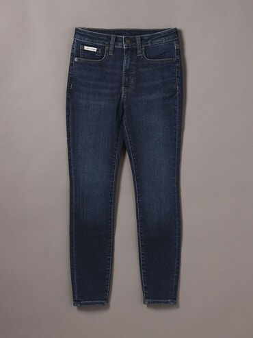 Skinny]ジーンズ(デニムパンツ) - ミッドライズスキニーブルー