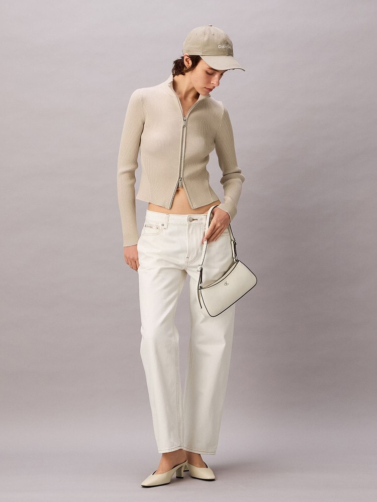 90s STONE  ホワイト ストレートデニム 初期 岡部あゆみさんコラボ ]ワイドストレートデニム [M3953] - レディース