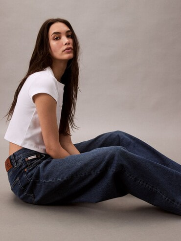 Wide Leg]ジーンズ(デニムパンツ) - ワイドレッグジーンズ | カルバン