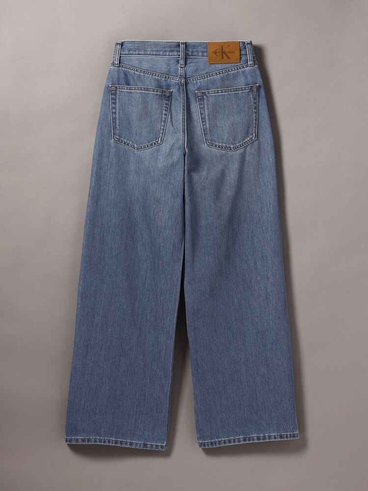 Wide Leg]ジーンズ(デニムパンツ) - ワイドレッグウォッシュジーンズ