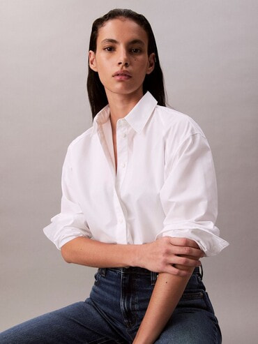 シャツ - ソリッドボクシークロップドシャツ | カルバン・クライン