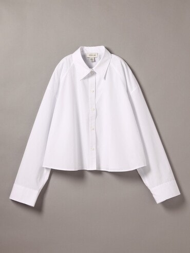 シャツ - ソリッドボクシークロップドシャツ | カルバン・クライン