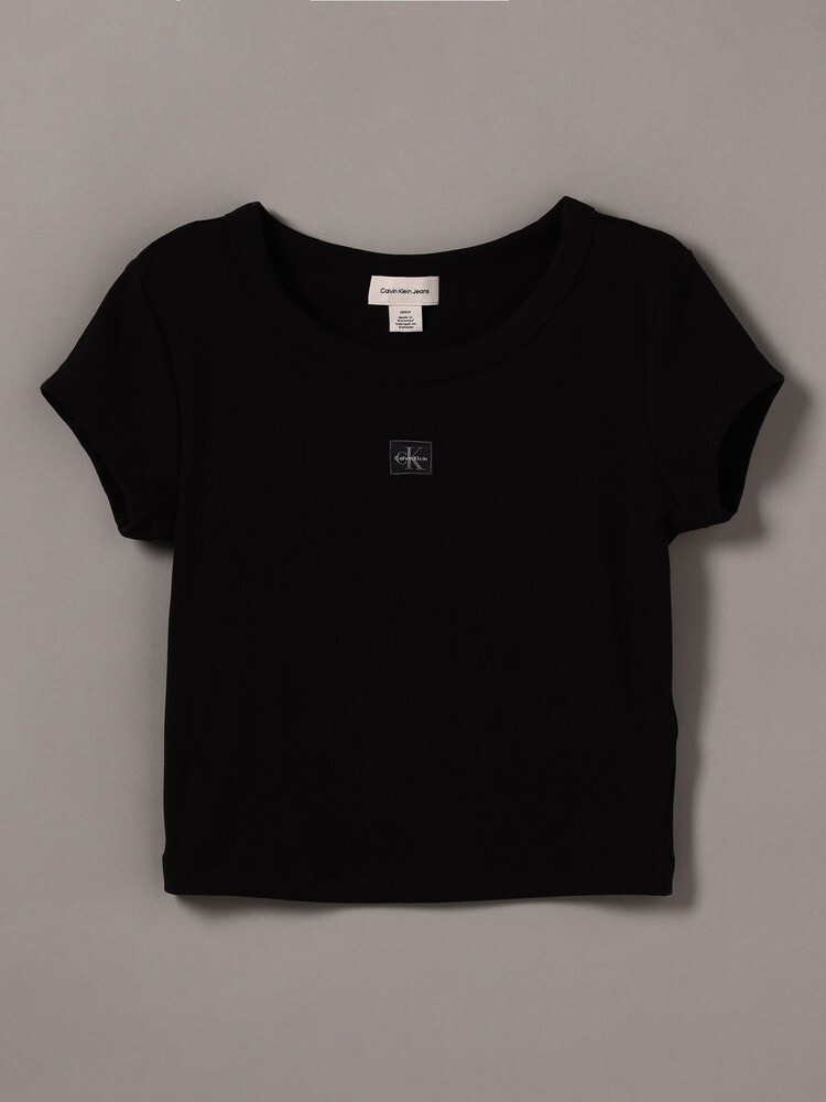 Tシャツ - クルーネックリブクロップドTシャツ | カルバン・クライン