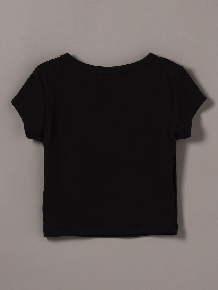 Tシャツ - クルーネックリブクロップドTシャツ | カルバン・クライン